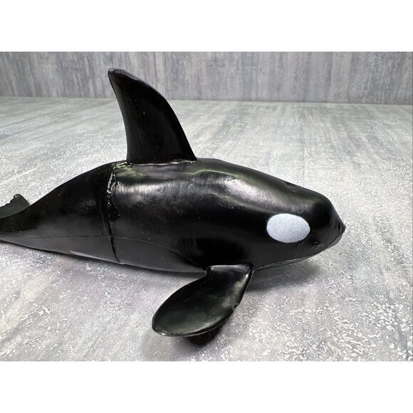 Killer Whale Orca Greenbrier International Inc. 6.5" Sea Life Mammal Plastix PVC - Picture 6 of 12